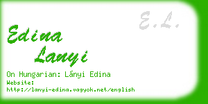 edina lanyi business card